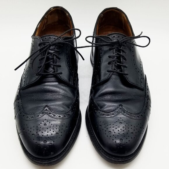 Allen Edmonds Concord Wingtip Brogue Oxfords Shoes Mens Black US 9.5 Made in USA main image 16